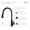 Kibi Napa Single Handle Pull Down Kitchen Sink Faucet KKF2005MB - alternate 2